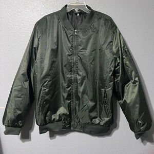 Truppa Airborne Men’s Bomber Jacket Sz XL Heavy Warm Winter Army Green Zip NWOT